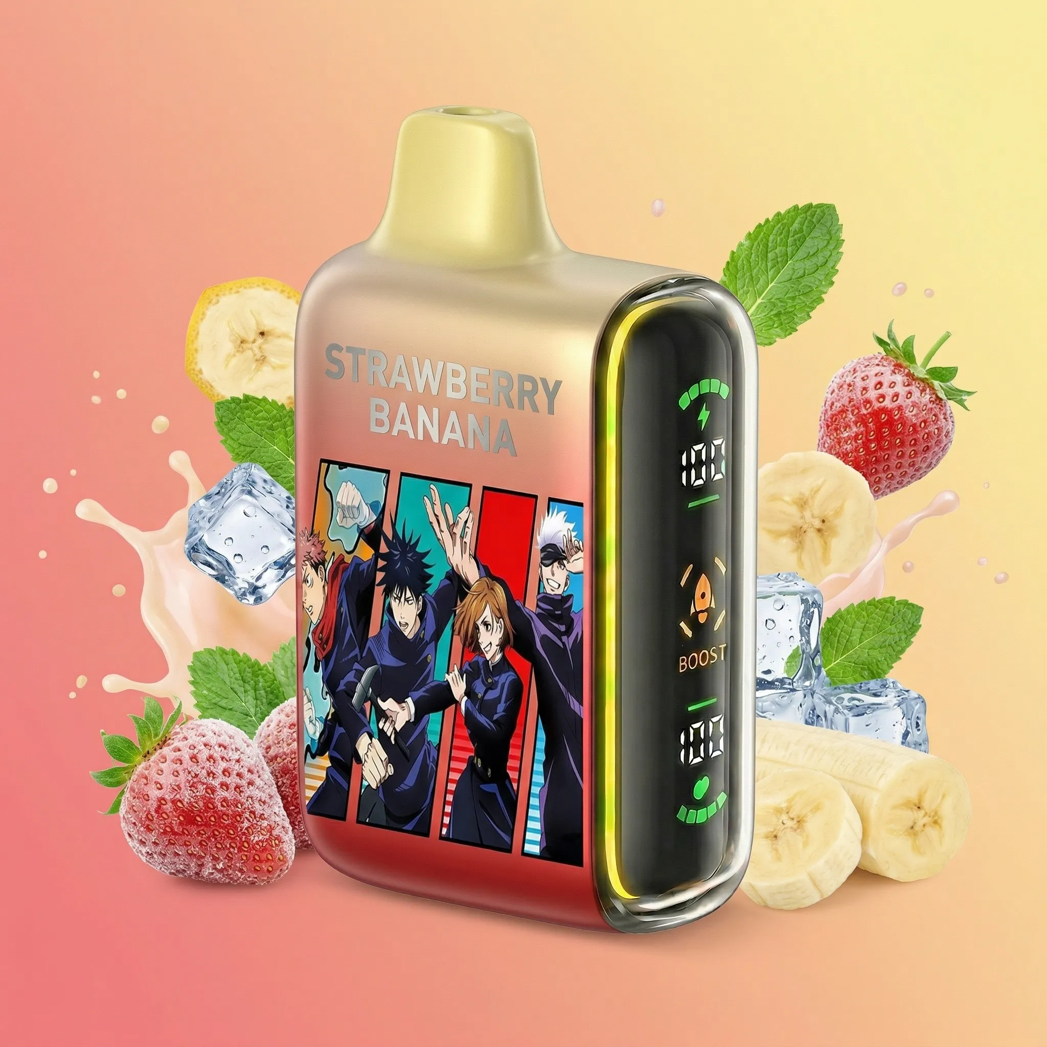 Jujutsu Kaisen - 🔥InkSkin Pulse 15000 Puffs new - 10+ Flavour Choices 🍇🍉🍋