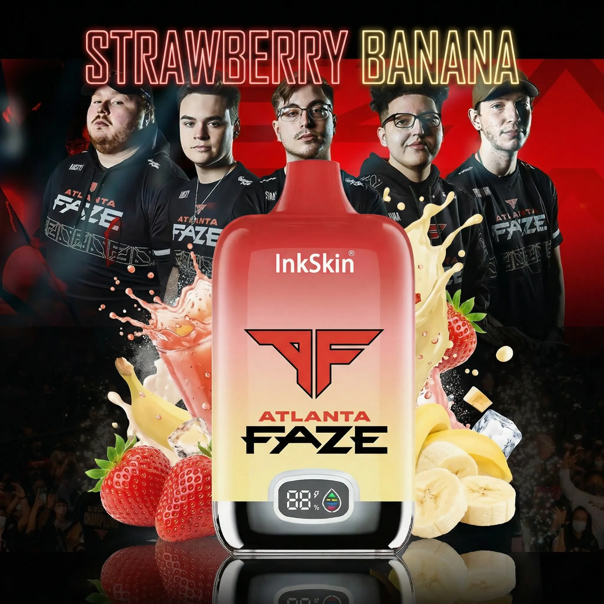 Atlanta FaZe team - ⭐InkSkin Digital Box 12000 Puffs - 10+ Flavour Choices 🍇🍉🍋 Atlanta FaZe team - ⭐InkSkin Digital Box 12000 Puffs - 10+ Flavour Choices 🍇🍉🍋