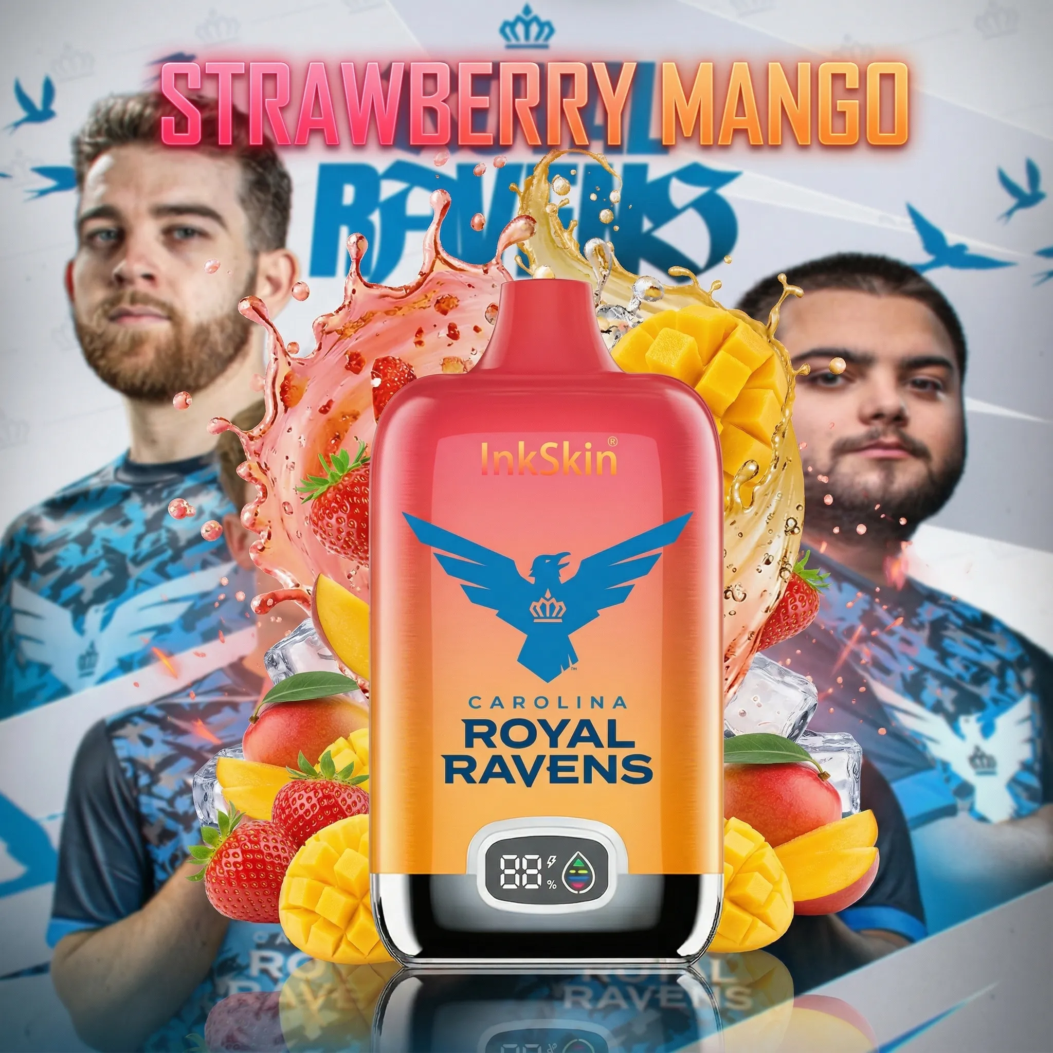 Carolina Royal Ravens team - ⭐InkSkin Digital Box 12000 Puffs - 10+ Flavour Choices 🍇🍉🍋 Carolina Royal Ravens team - ⭐InkSkin Digital Box 12000 Puffs - 10+ Flavour Choices 🍇🍉🍋