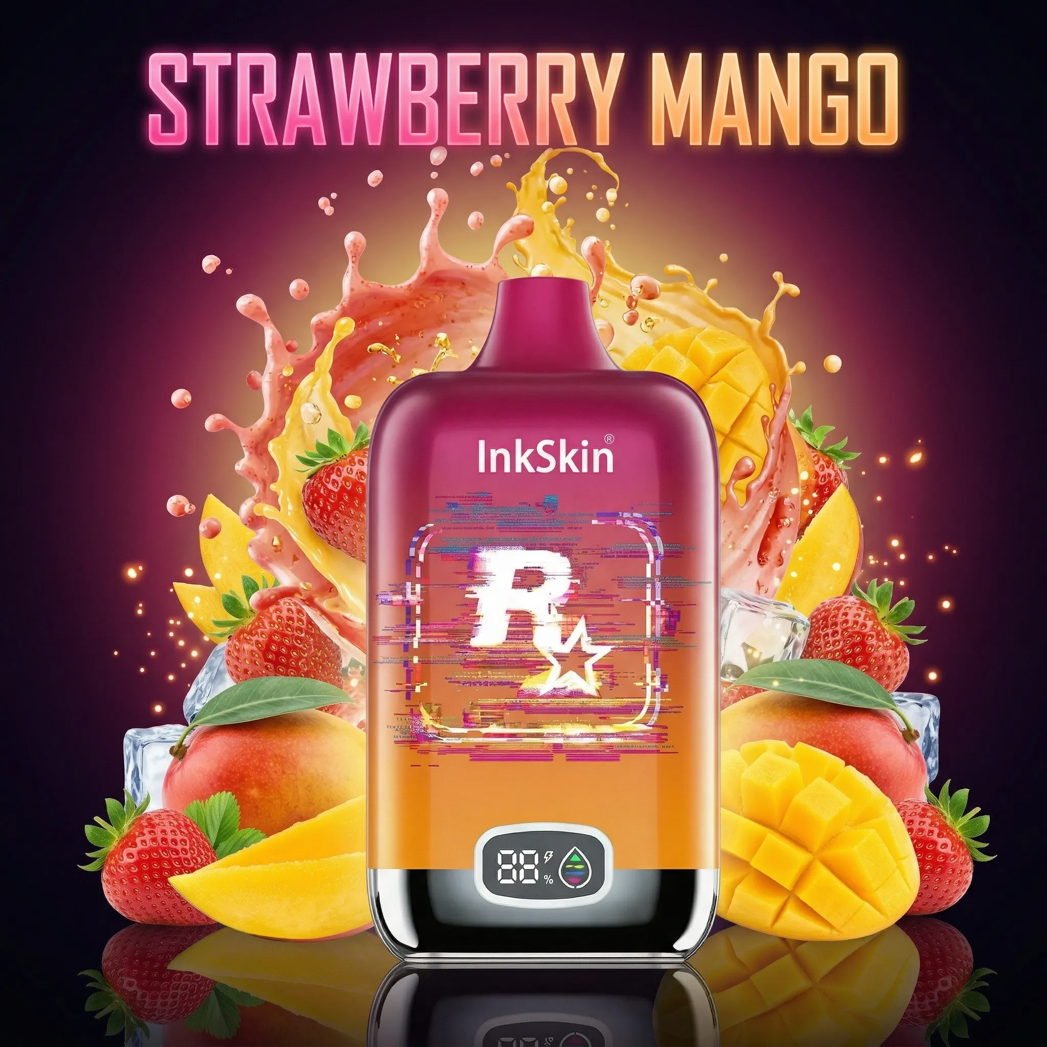 Rockstar Cyber - ⭐InkSkin Digital Box 12000 Puffs - 10+ Flavour Choices 🍇🍉🍋 Rockstar Cyber - ⭐InkSkin Digital Box 12000 Puffs - 10+ Flavour Choices 🍇🍉🍋