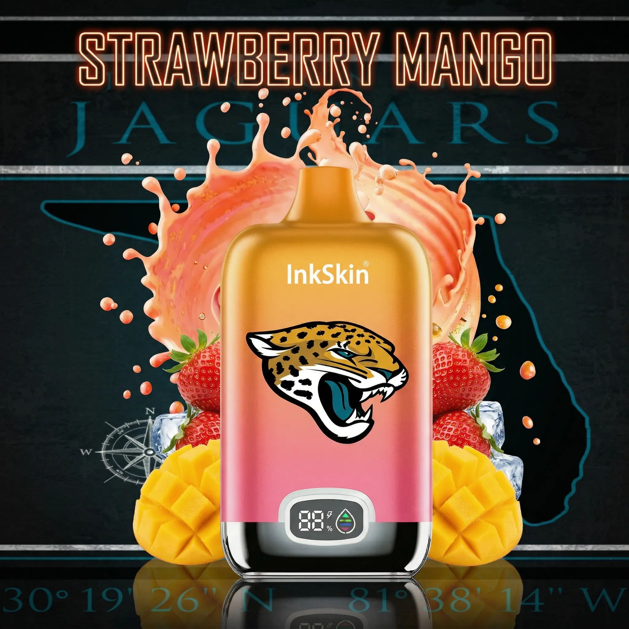 Jacksonville Jaguars - โญInkSkin Digital Box 12000 Puffs - 10+ Flavour Choices ๐๐๐ Jacksonville Jaguars - โญInkSkin Digital Box 12000 Puffs - 10+ Flavour Choices ๐๐๐