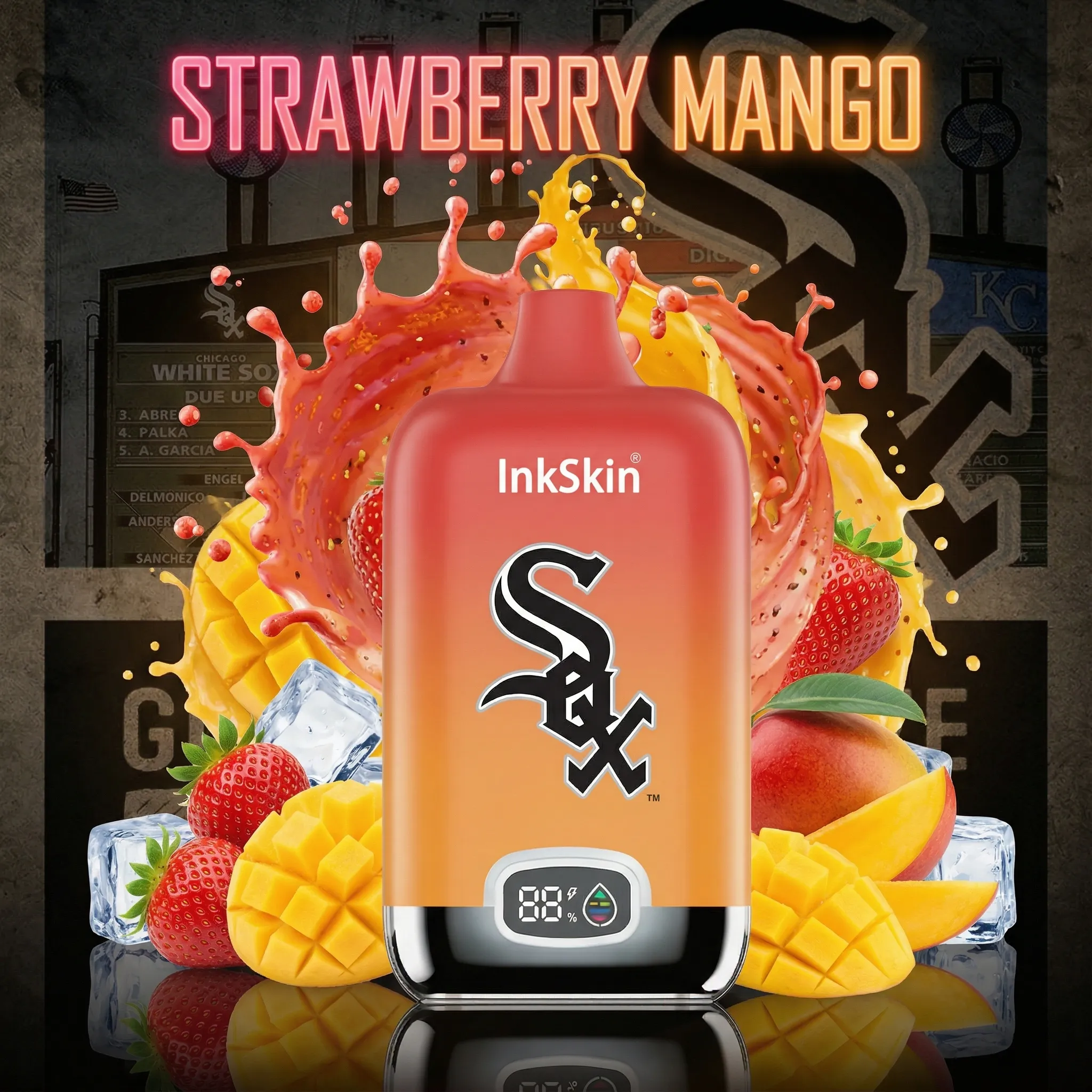 Chicago White Sox - โญInkSkin Digital Box 12000 Puffs - 10+ Flavour Choices ๐๐๐ Chicago White Sox - โญInkSkin Digital Box 12000 Puffs - 10+ Flavour Choices ๐๐๐