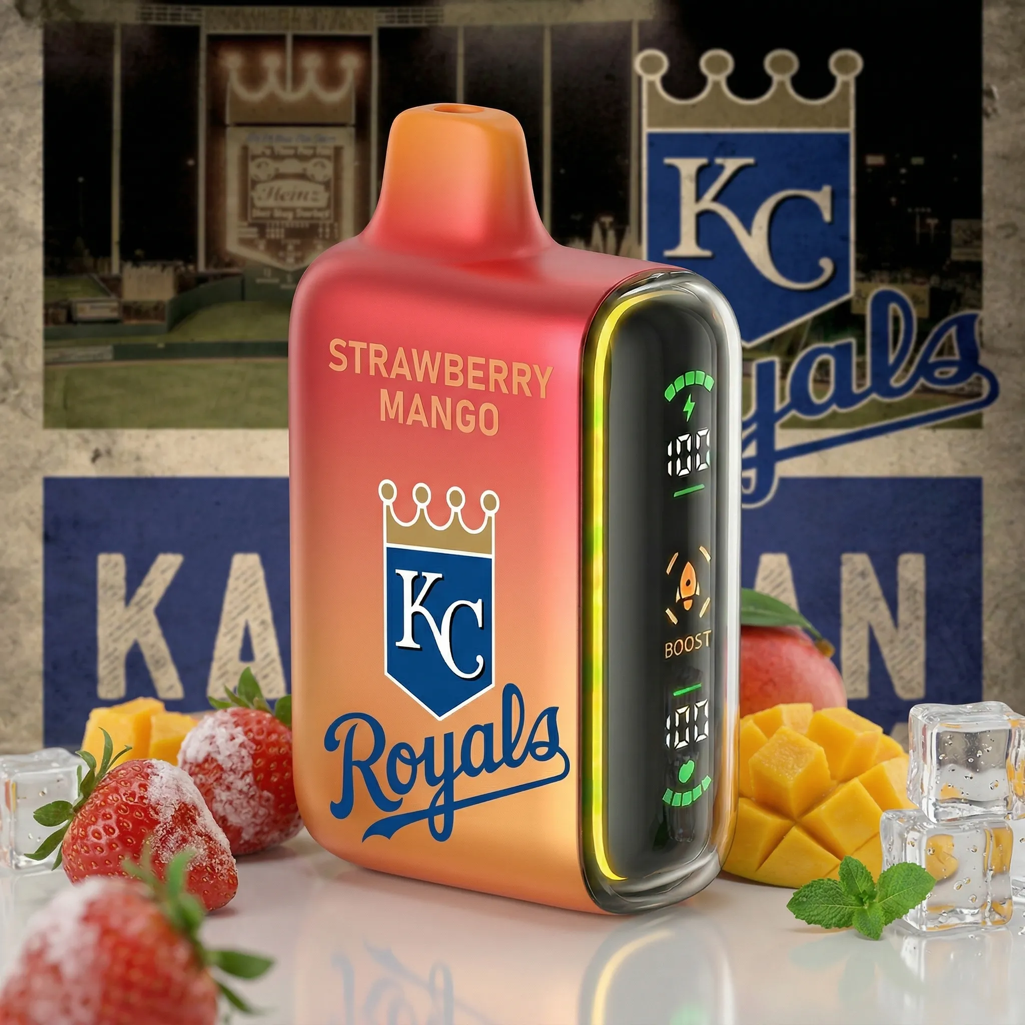 Kansas City Royals - 🔥InkSkin Pulse 15000 Puffs new - 10+ Flavour Choices 🍇🍉🍋