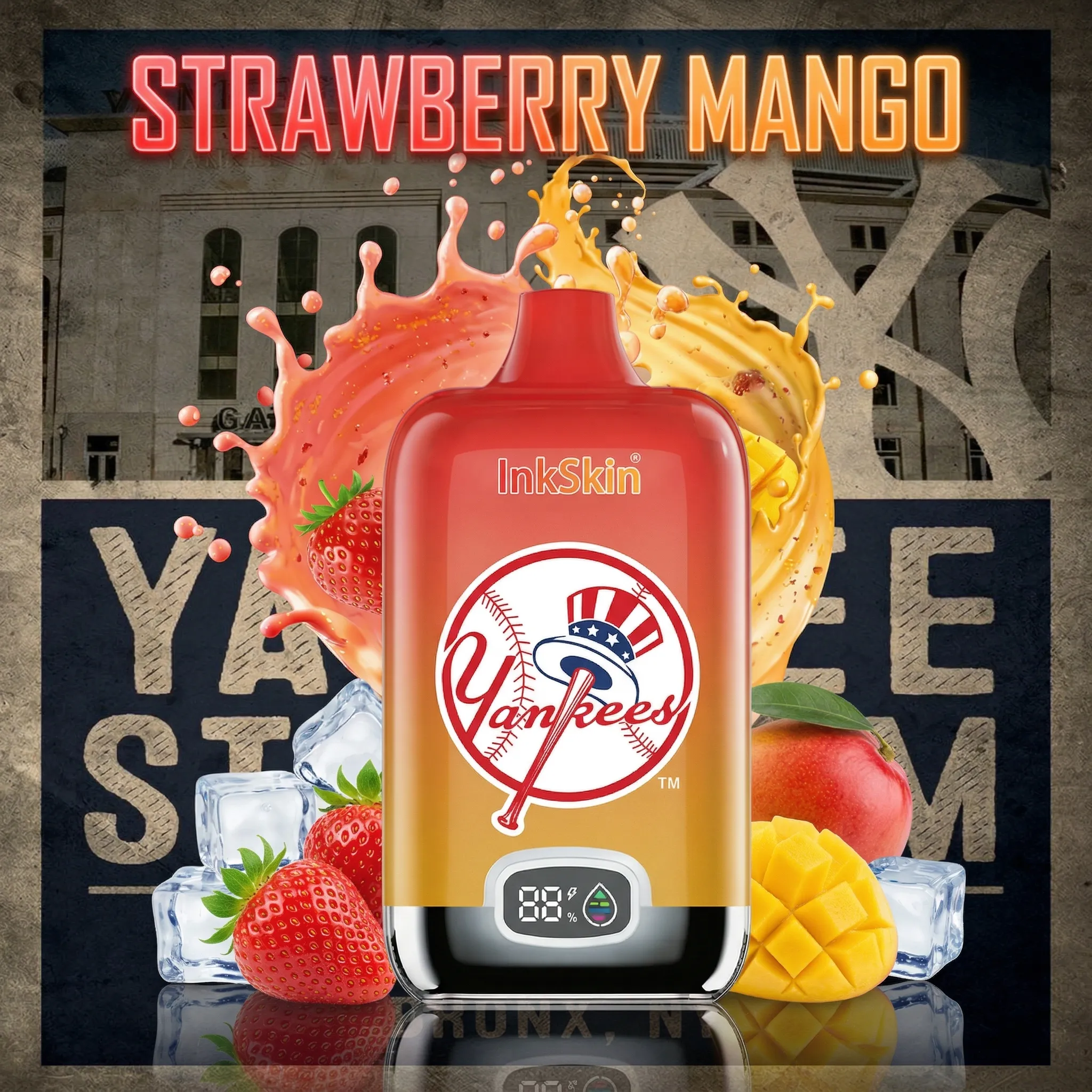 New York Yankees - โญInkSkin Digital Box 12000 Puffs - 10+ Flavour Choices ๐๐๐ New York Yankees - โญInkSkin Digital Box 12000 Puffs - 10+ Flavour Choices ๐๐๐