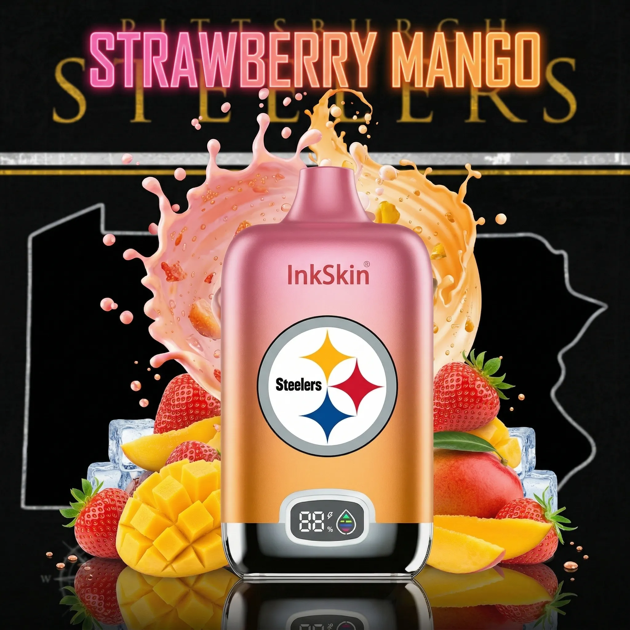 Pittsburgh Steelers - โญInkSkin Digital Box 12000 Puffs - 10+ Flavour Choices ๐๐๐ Pittsburgh Steelers - โญInkSkin Digital Box 12000 Puffs - 10+ Flavour Choices ๐๐๐
