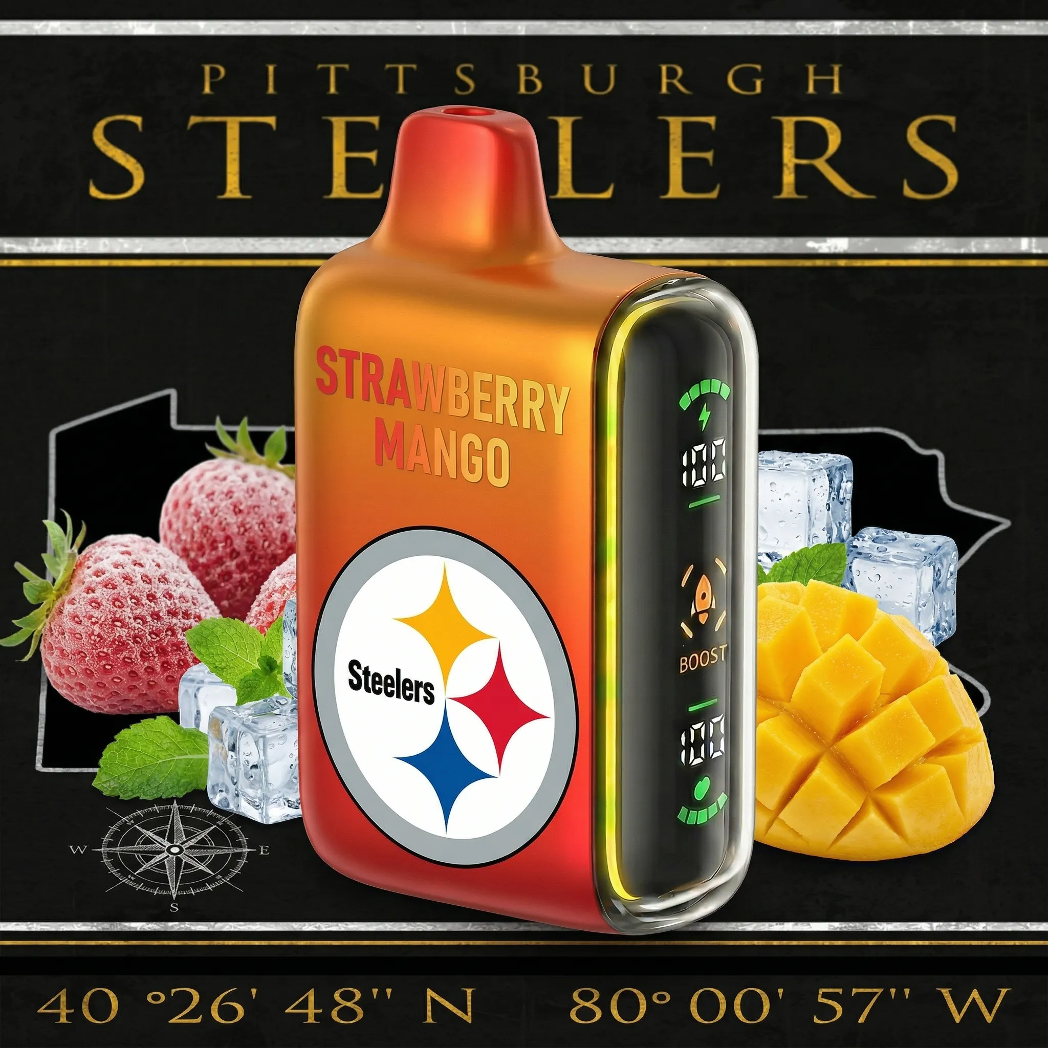 Pittsburgh Steelers - ๐ฅInkSkin Pulse 15000 Puffs new - 10+ Flavour Choices ๐๐๐ Pittsburgh Steelers - ๐ฅInkSkin Pulse 15000 Puffs new - 10+ Flavour Choices ๐๐๐