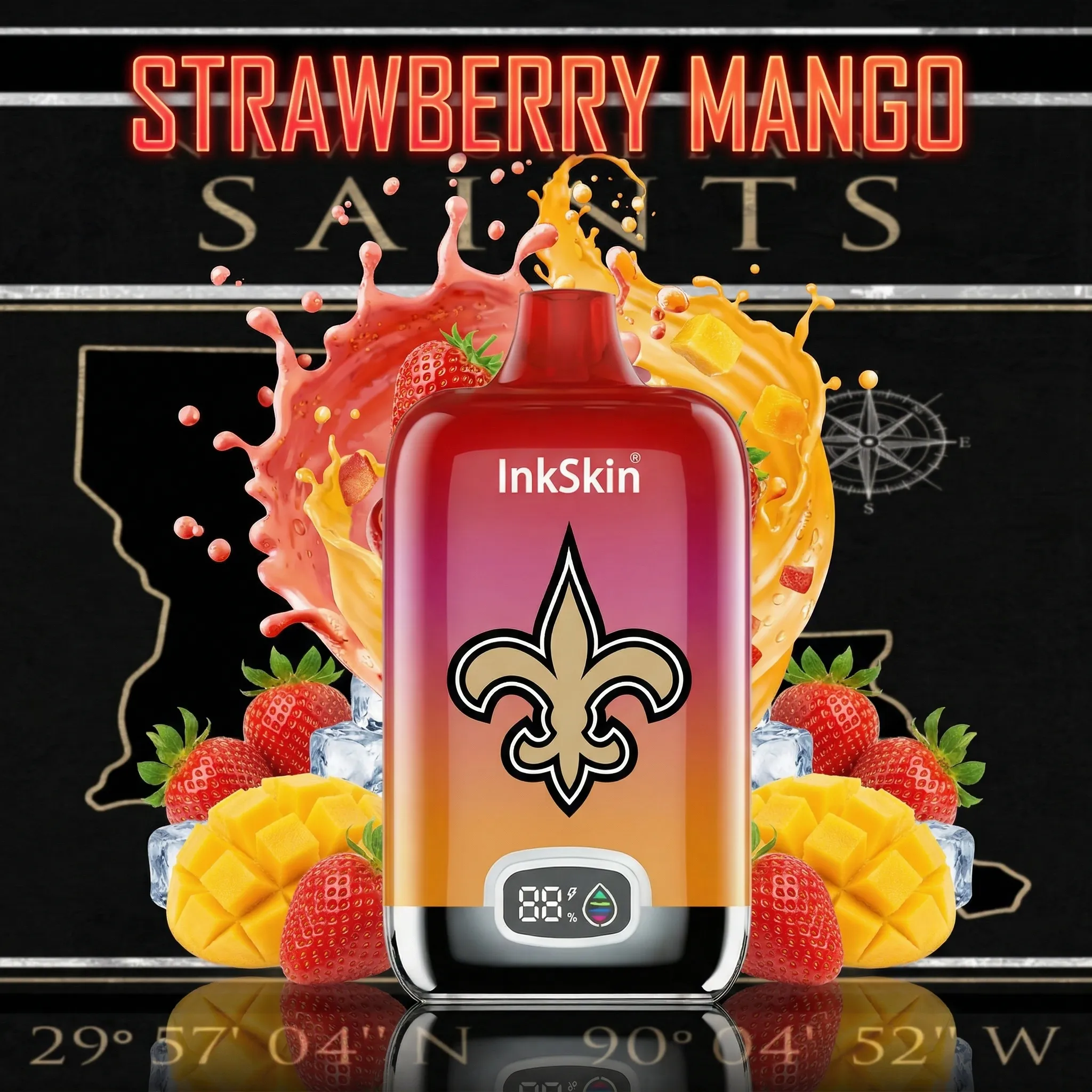 New Orleans Saints - โญInkSkin Digital Box 12000 Puffs - 10+ Flavour Choices ๐๐๐ New Orleans Saints - โญInkSkin Digital Box 12000 Puffs - 10+ Flavour Choices ๐๐๐