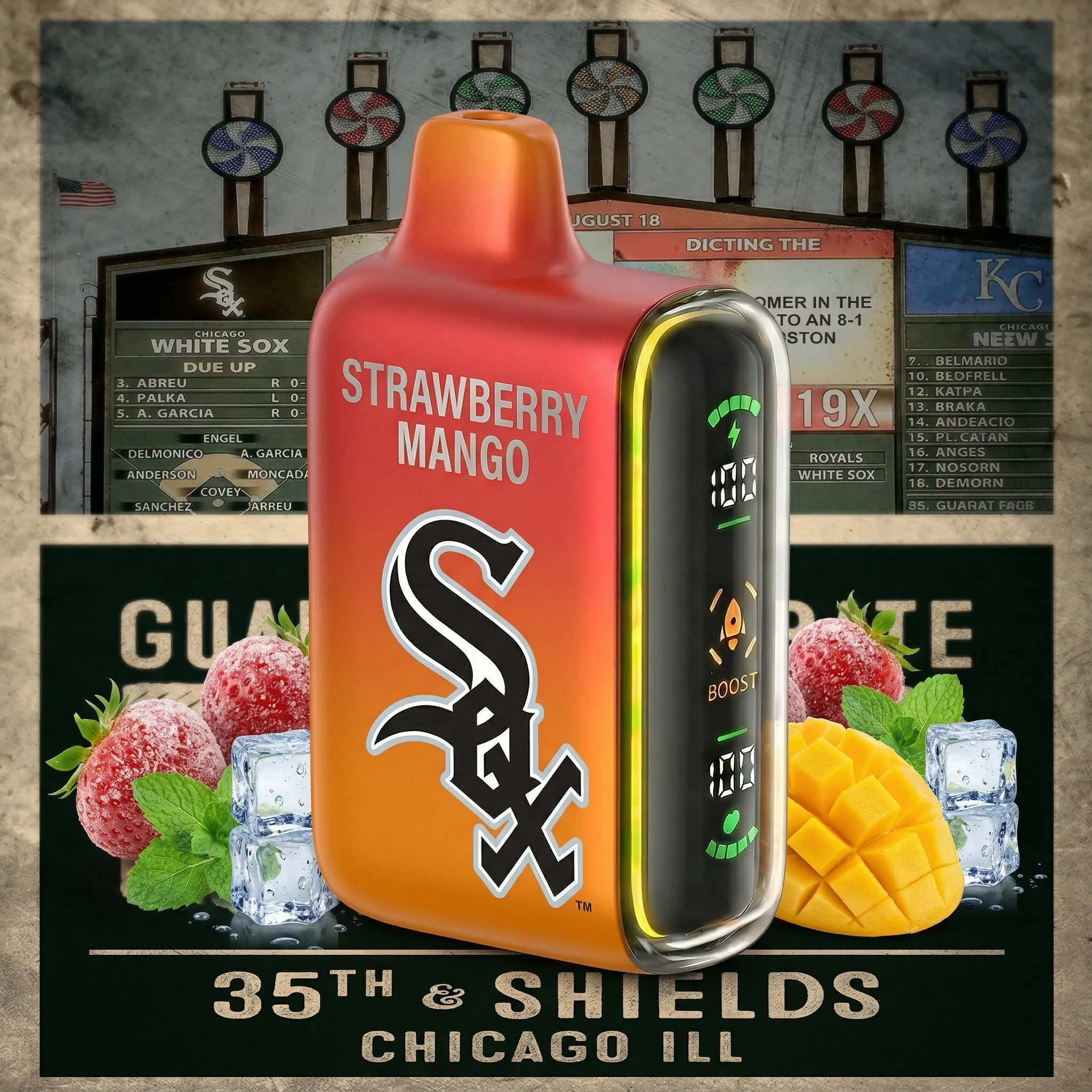 Chicago White Sox - ๐ฅInkSkin Pulse 15000 Puffs new - 10+ Flavour Choices ๐๐๐ Chicago White Sox - ๐ฅInkSkin Pulse 15000 Puffs new - 10+ Flavour Choices ๐๐๐