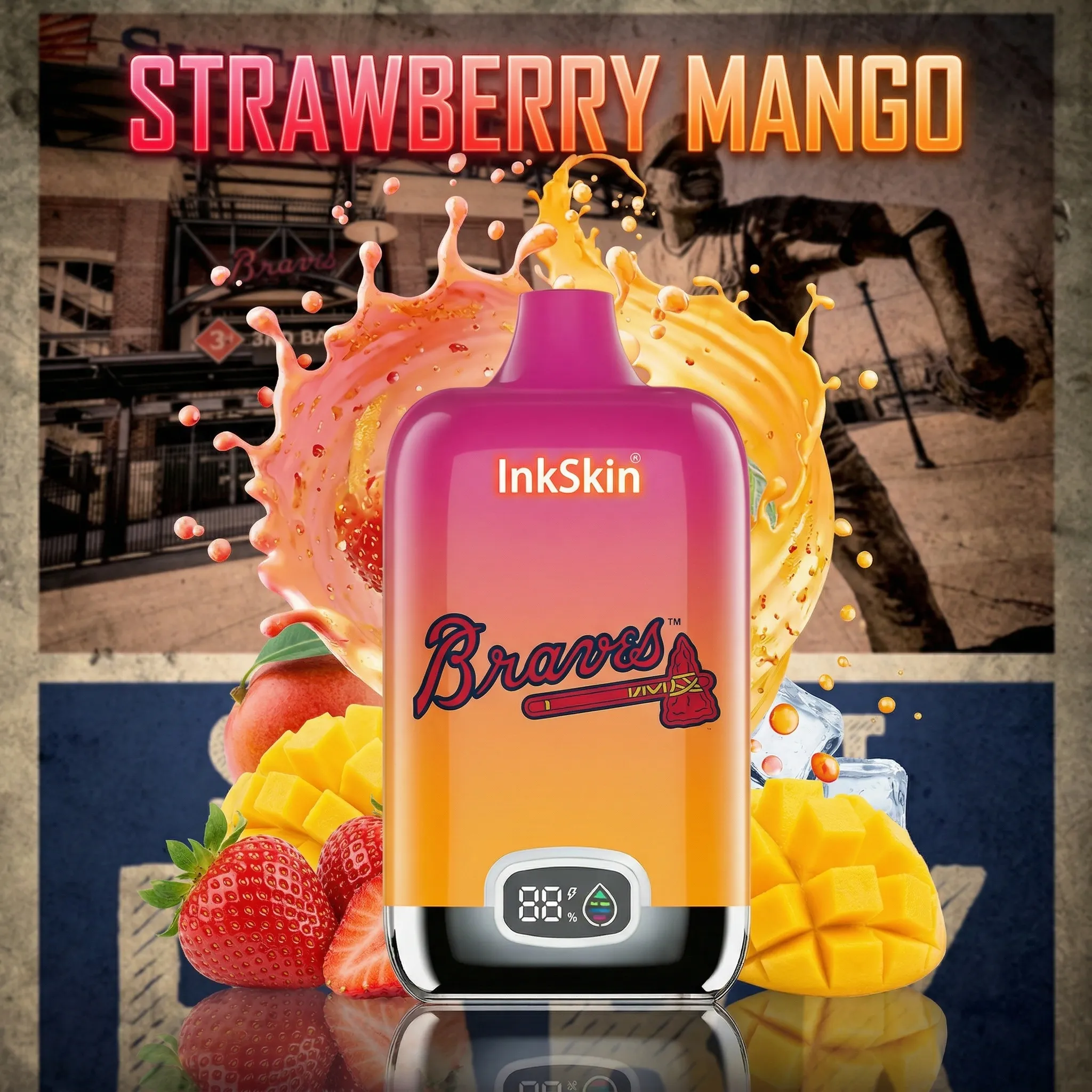 Atlanta Braves - โญInkSkin Digital Box 12000 Puffs - 10+ Flavour Choices ๐๐๐ Atlanta Braves - โญInkSkin Digital Box 12000 Puffs - 10+ Flavour Choices ๐๐๐