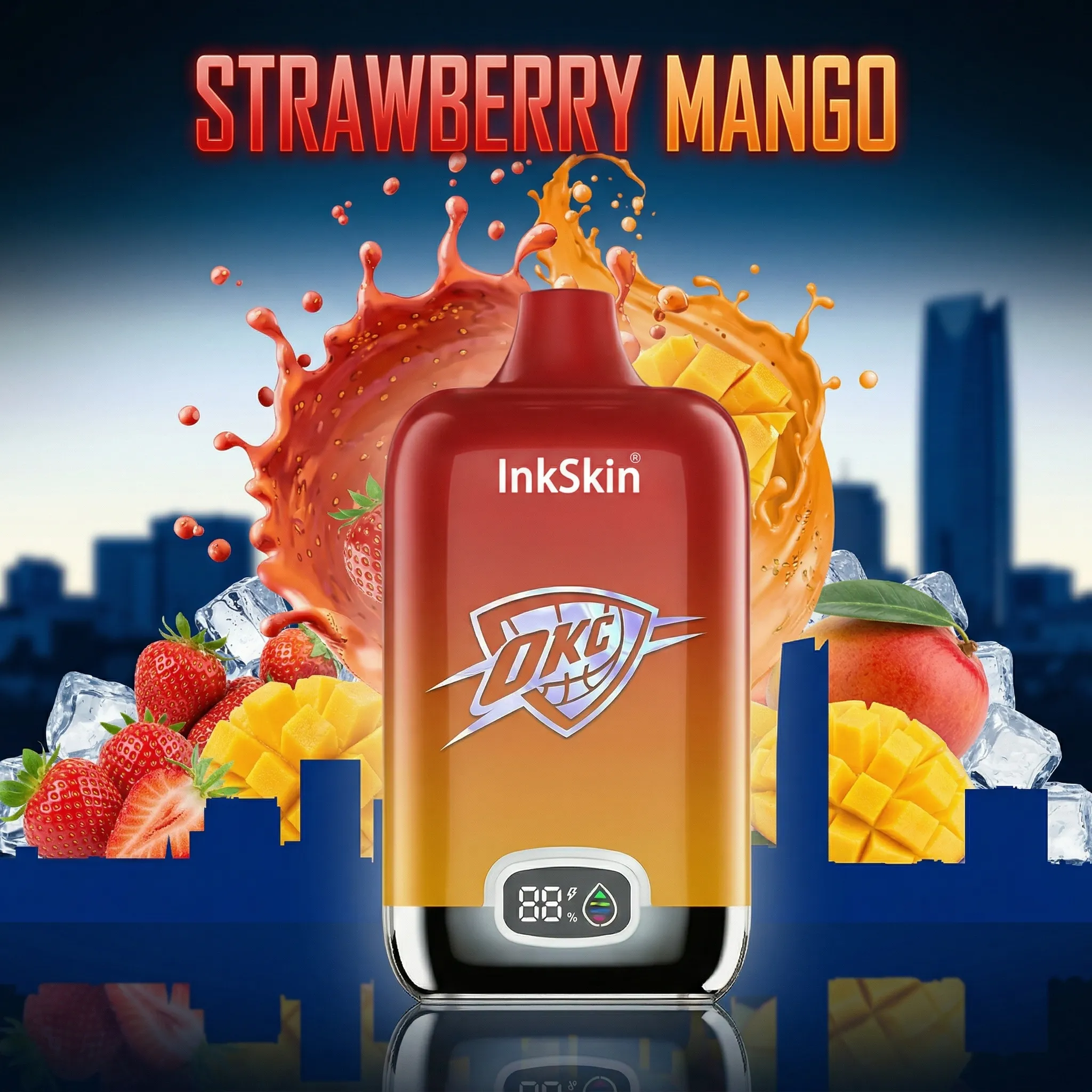 Thunder - ⭐InkSkin Digital Box 12000 Puffs - 10+ Flavour Choices 🍇🍉🍋