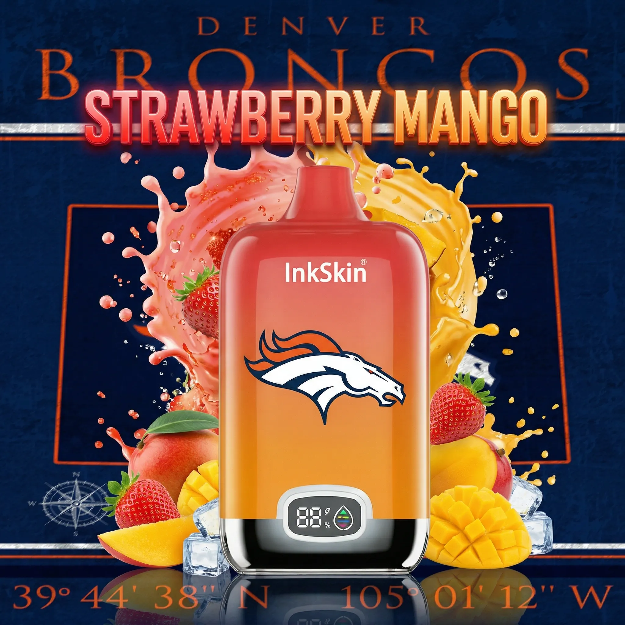 Denver Broncos - ⭐InkSkin Digital Box 12000 Puffs - 10+ Flavour Choices 🍇🍉🍋 Denver Broncos - ⭐InkSkin Digital Box 12000 Puffs - 10+ Flavour Choices 🍇🍉🍋