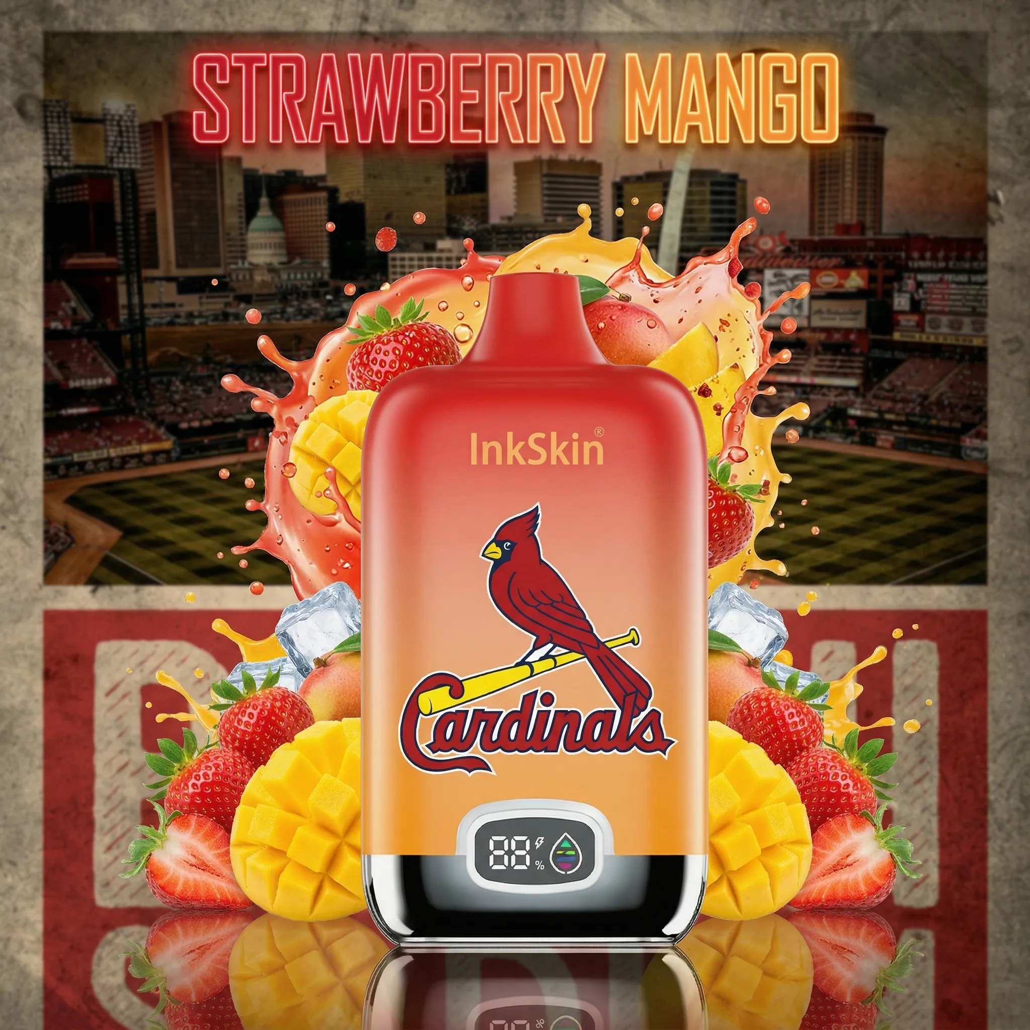 St Louis Cardinals - โญInkSkin Digital Box 12000 Puffs - 10+ Flavour Choices ๐๐๐ St Louis Cardinals - โญInkSkin Digital Box 12000 Puffs - 10+ Flavour Choices ๐๐๐