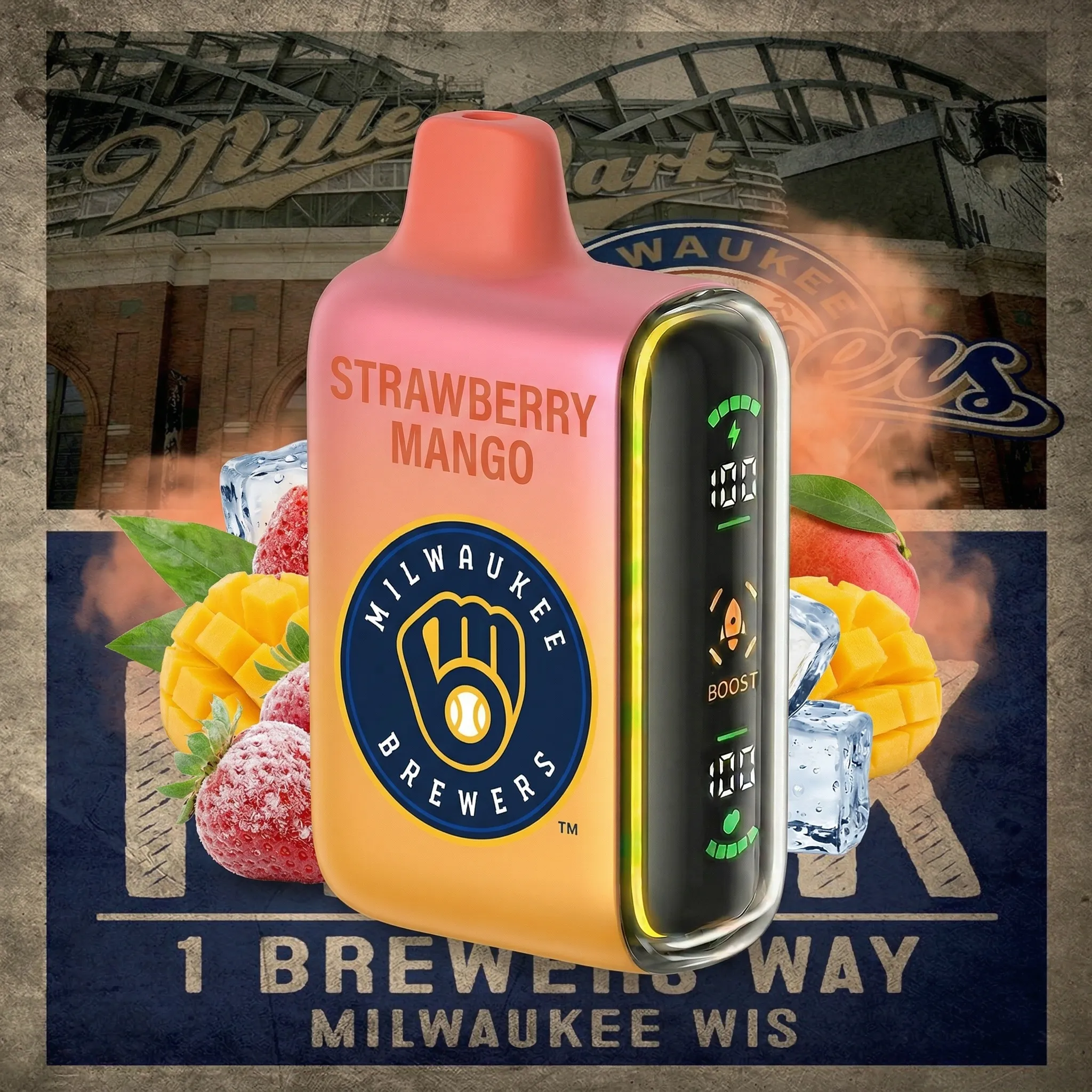 Milwaukee Brewers - ๐ฅInkSkin Pulse 15000 Puffs new - 10+ Flavour Choices ๐๐๐ Milwaukee Brewers - ๐ฅInkSkin Pulse 15000 Puffs new - 10+ Flavour Choices ๐๐๐