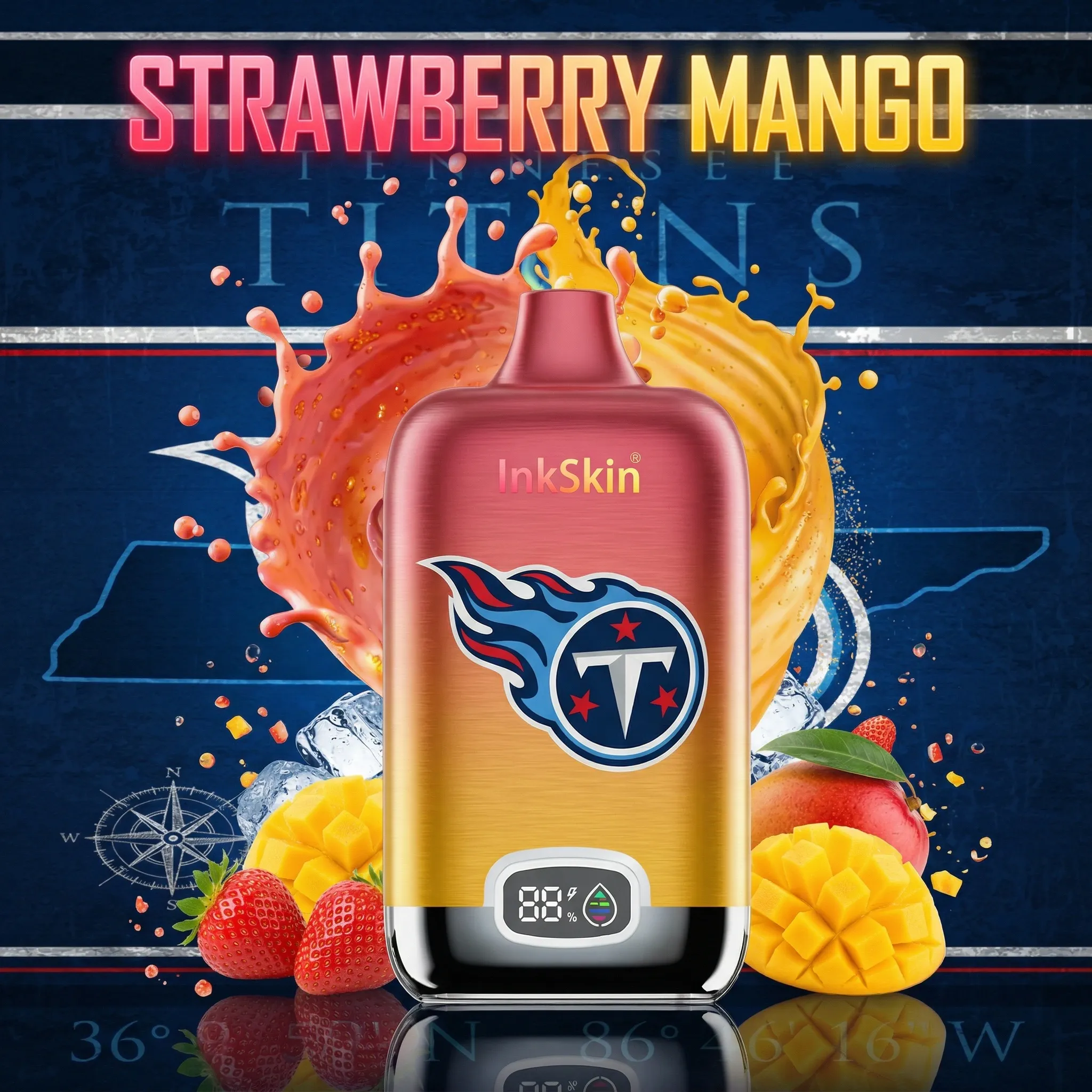 Tennessee Titans - โญInkSkin Digital Box 12000 Puffs - 10+ Flavour Choices ๐๐๐ Tennessee Titans - โญInkSkin Digital Box 12000 Puffs - 10+ Flavour Choices ๐๐๐