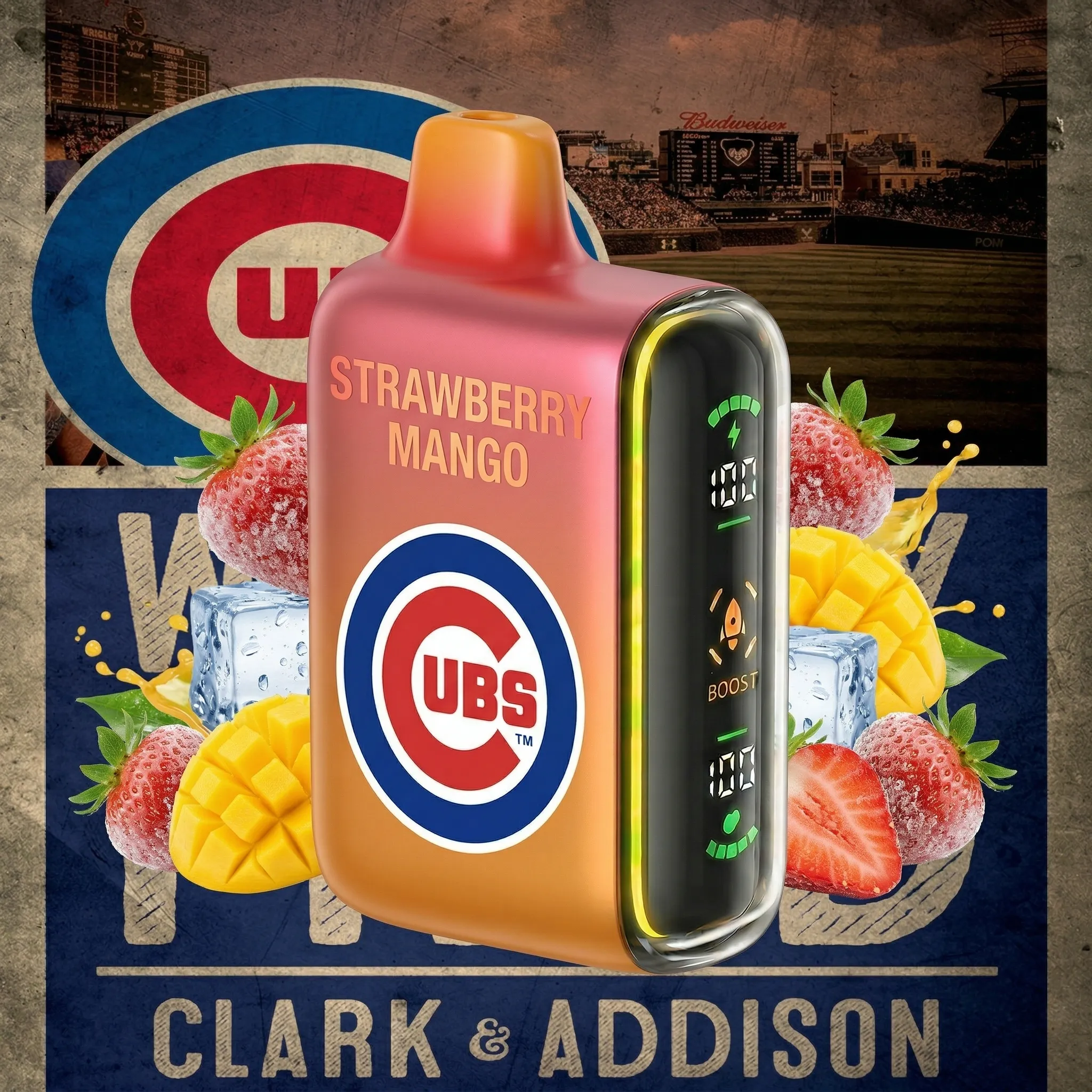 Chicago Cubs - 🔥InkSkin Pulse 15000 Puffs new - 10+ Flavour Choices 🍇🍉🍋