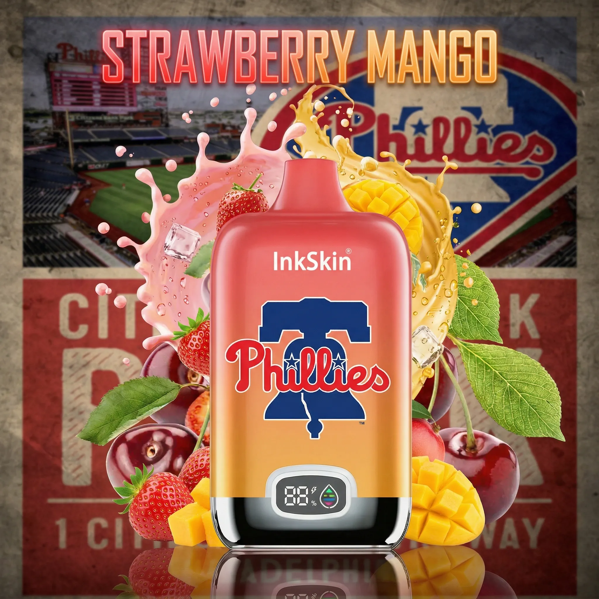 Philadelphia Phillies - โญInkSkin Digital Box 12000 Puffs - 10+ Flavour Choices ๐๐๐ Philadelphia Phillies - โญInkSkin Digital Box 12000 Puffs - 10+ Flavour Choices ๐๐๐