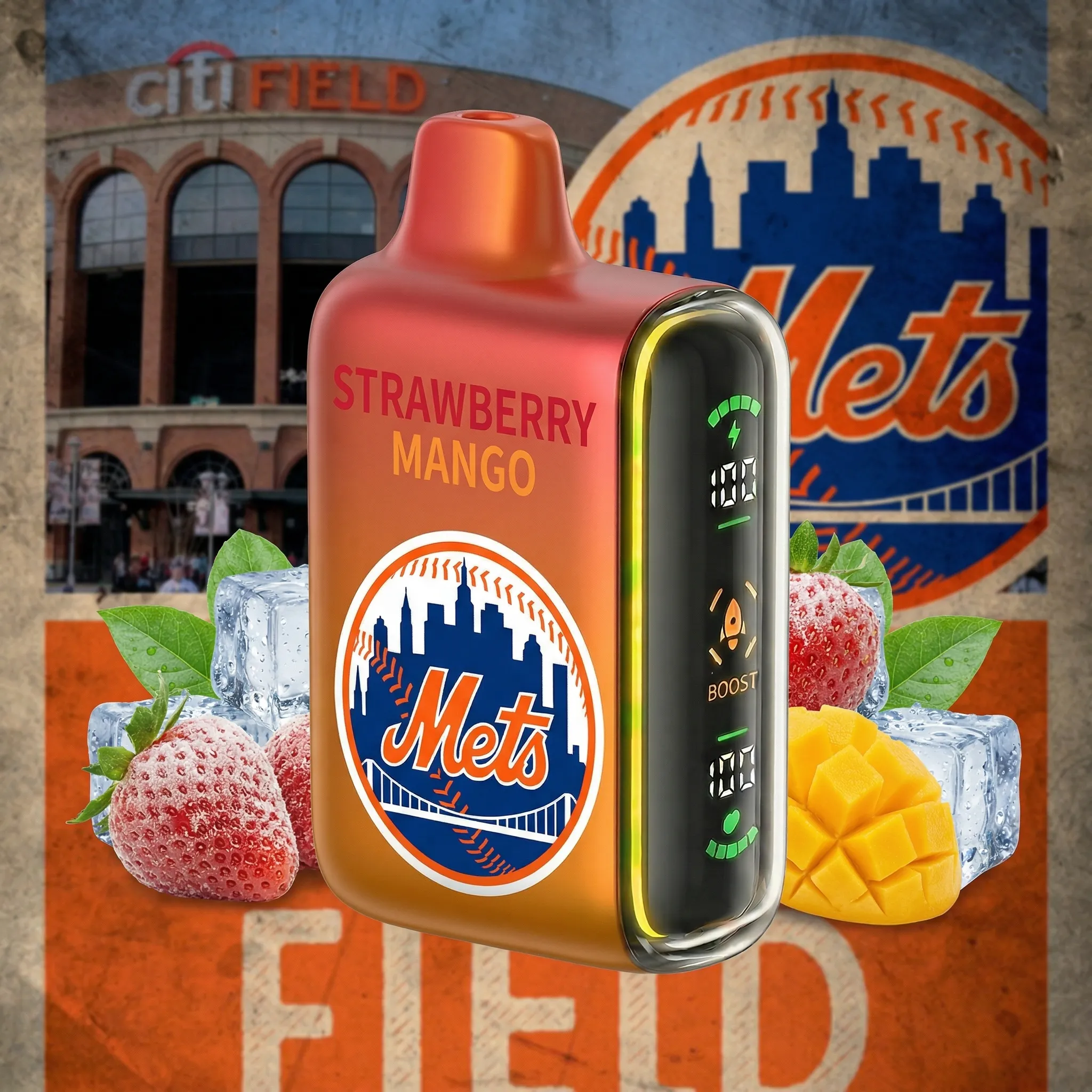 New York Mets - 🔥InkSkin Pulse 15000 Puffs new - 10+ Flavour Choices 🍇🍉🍋