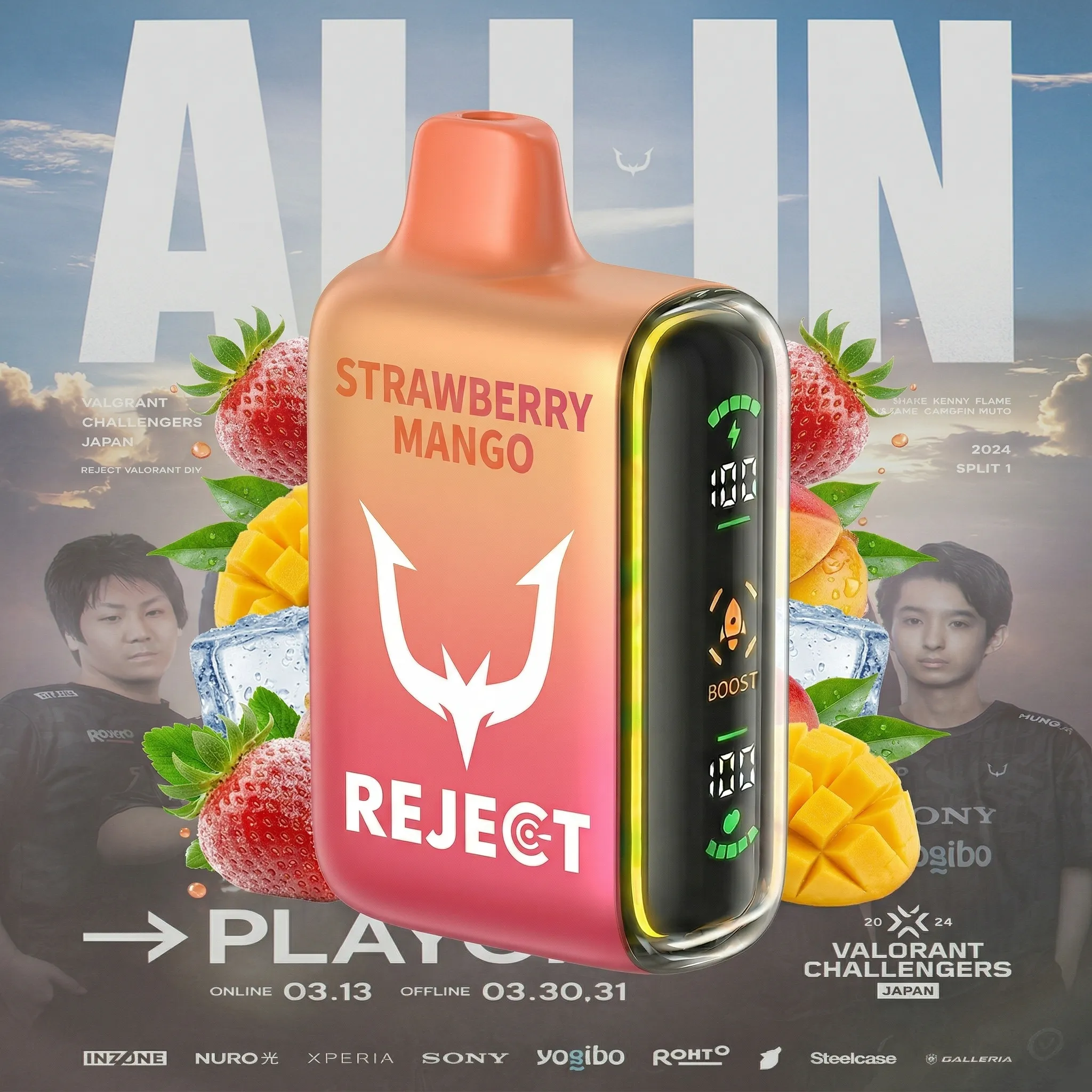 REJECT team - ๐ฅInkSkin Pulse 15000 Puffs new - 10+ Flavour Choices ๐๐๐ REJECT team - ๐ฅInkSkin Pulse 15000 Puffs new - 10+ Flavour Choices ๐๐๐